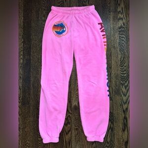 Aviator Nation Bright Pink Joggers